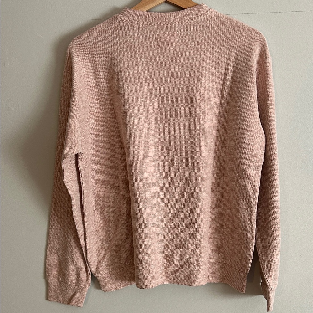 Lou & Grey antique red/ red pink. Crewneck top. NWT. Med. - Picture 6 of 9